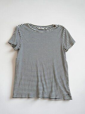 VINEYARD VINES Navy White Nautical Striped T Shirt Size Medium